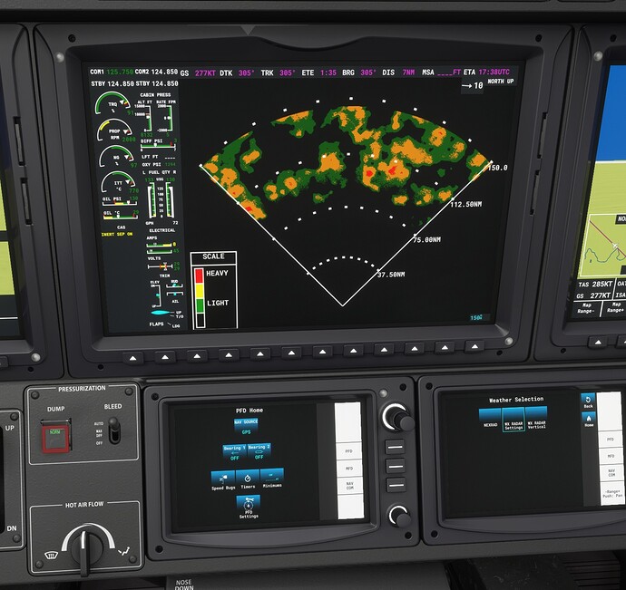 930 WX radar 150 mile range