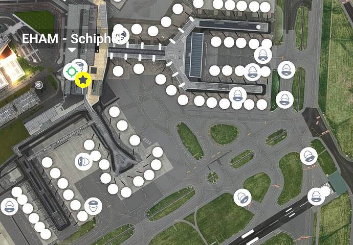 World Map Traffic Icons