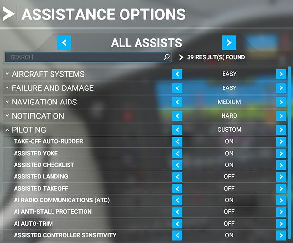 assistance options