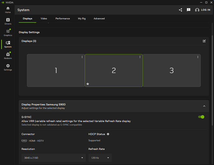 1 NVIDIA System Displays GSync VRR