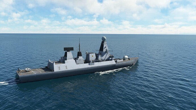 Vessels: UK South East - Landable, Moving Type 45 Destroyer