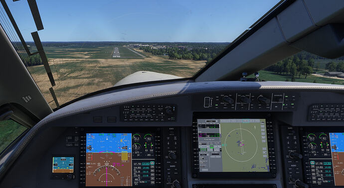 KSAR RNAV PC12NGX short final