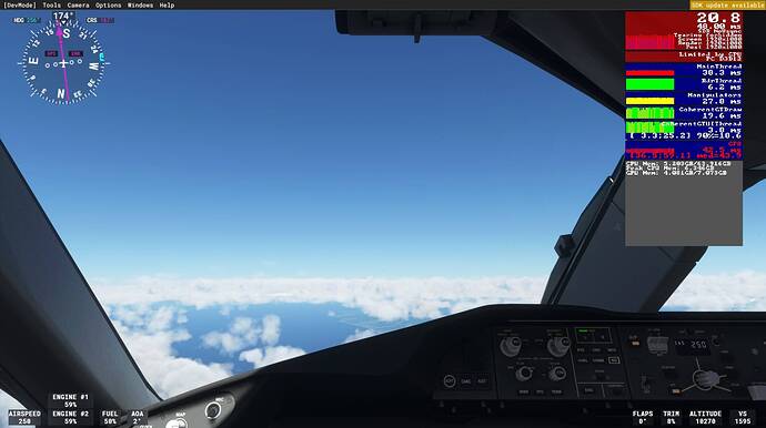 FS2020 flight fps dx12