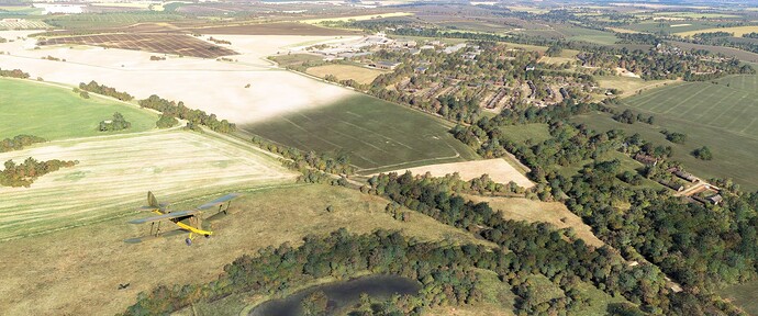N6635 Over Orford DMV with RAF Binbrook Behind