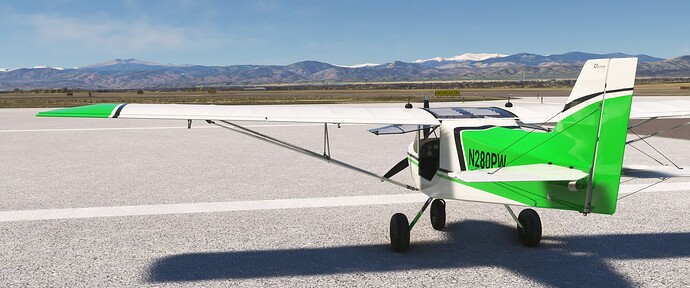 FoCo On the Ramp with Mountains in Distance