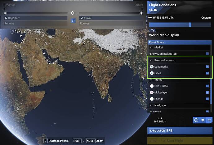 Available world map layers