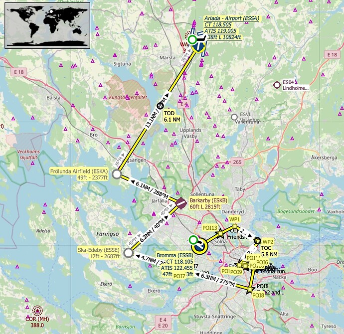 map ESSB-ESSA