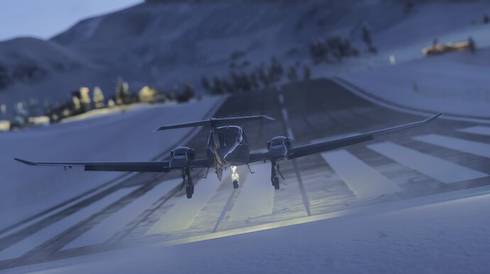 DA62 landing into courchevel photo 5