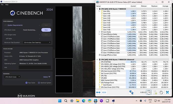 20250704 Cinebench 30min