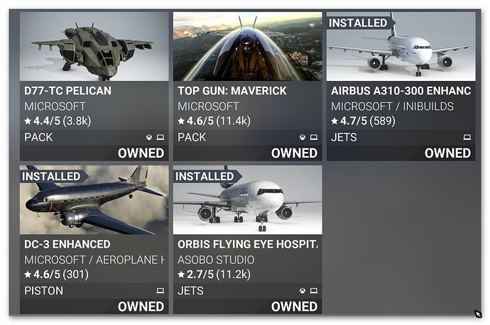 Purchased Aircraft