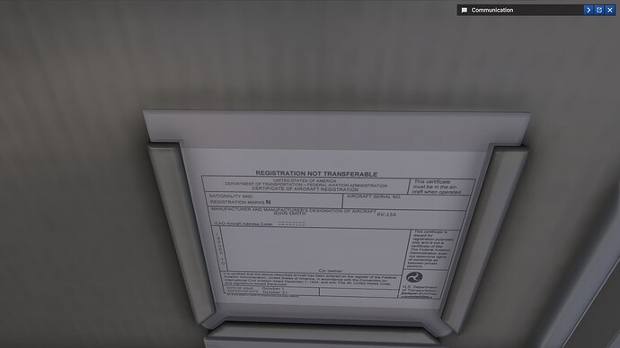 Boeing 747 - Signage 1