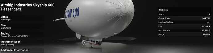 Skyship 600 - UI No Seats