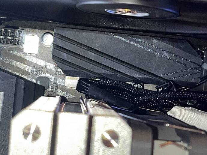 Radiator heatsink clearance