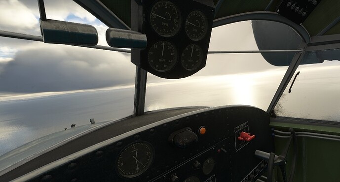 Looking south at midday in Scotland