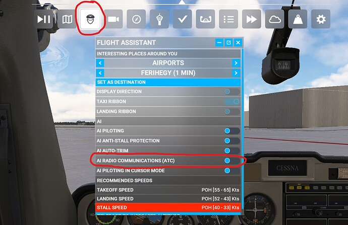 toolbar flight assistant