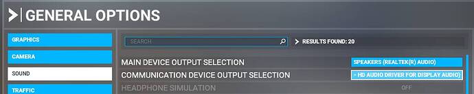 Sound Repro - MSFS will not change audio device B