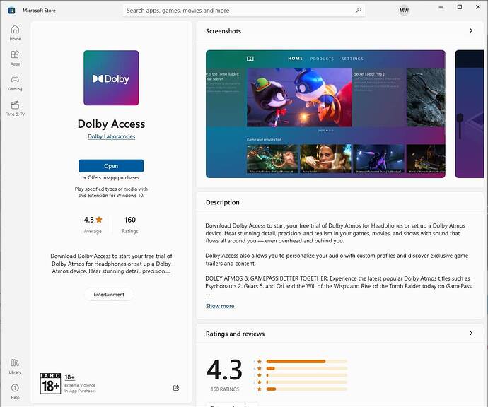 Microsoft Store signed in