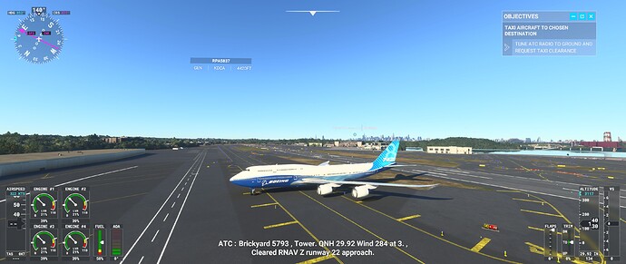 747 AI landing