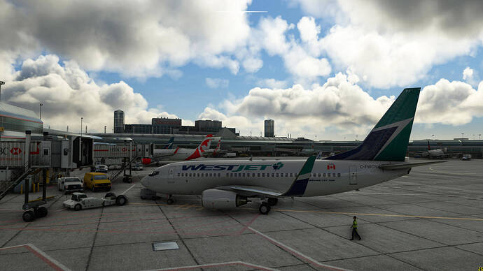 Westjet at CYYZ