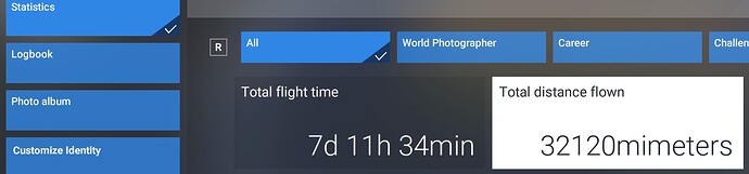 MSFS 24 1.5.27.0 Statistics mimeters