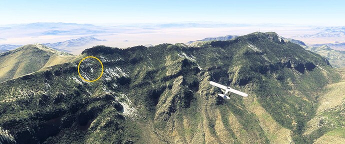 Potosi Mountain and TWA 3 Crash Site