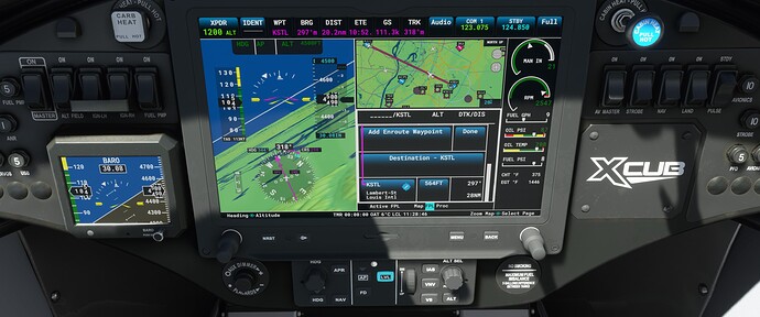 X-cub turning from GPS track to heading bug