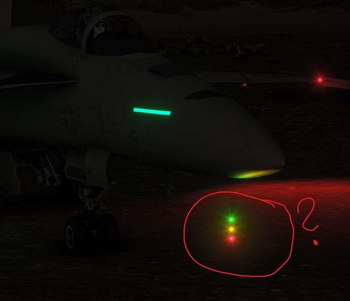 F18 lights