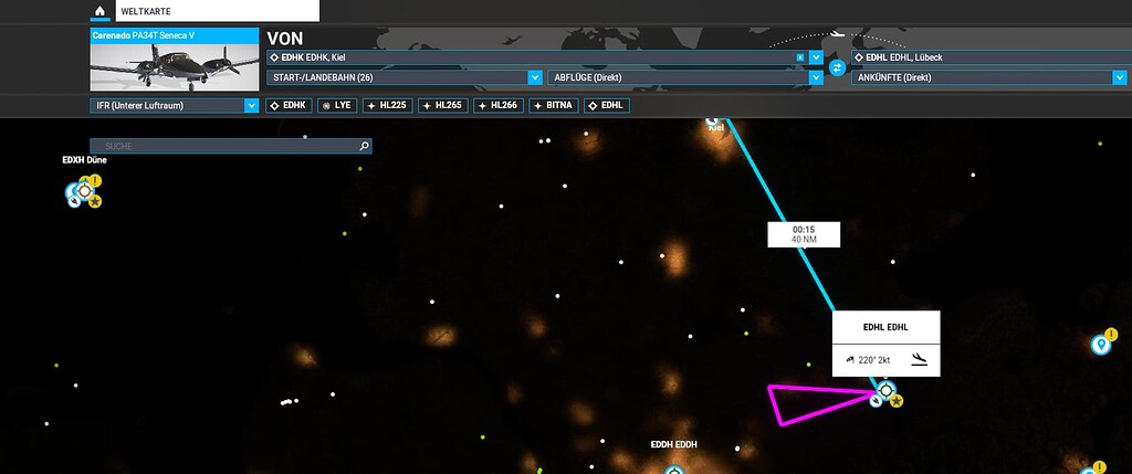 Flight Sim Rnav Maps RNAV strange MSFS Flighplan sends you to Airport and then back ...