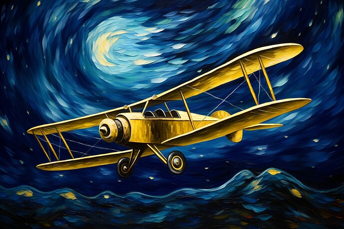 The spirit of a metallic aeroplane etc