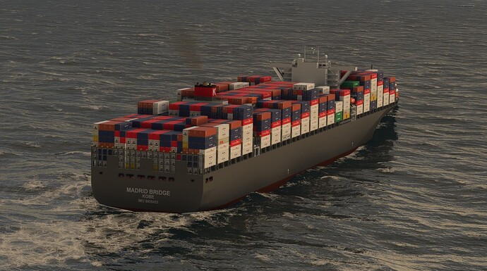 Container Ship MSFS Freeware Global AI SHip Traffic