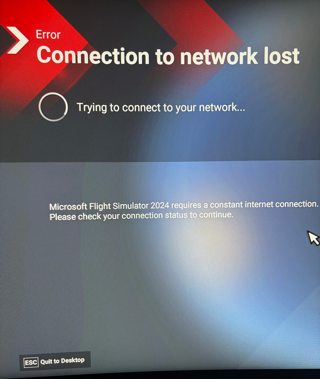 Pc Lost Connection Connection to Network Lost - Install, Performance & Graphics ...