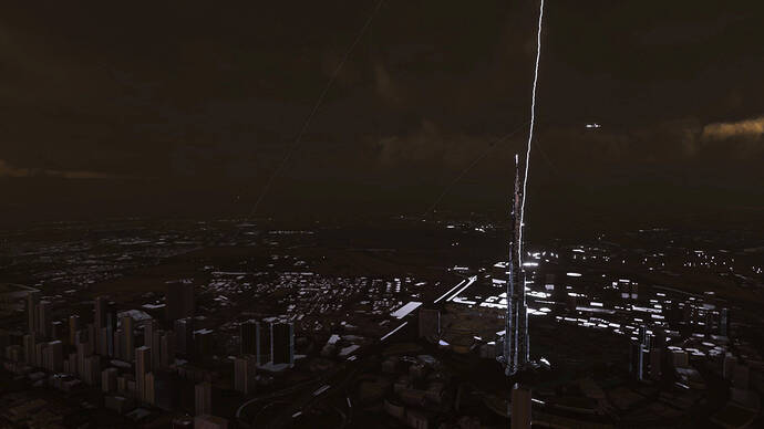Burj Khalifa Lightening Strike
