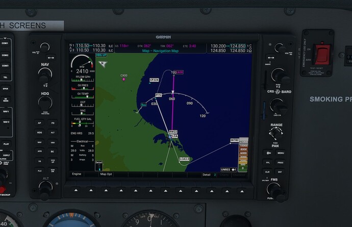 LCLK ILS on Display map