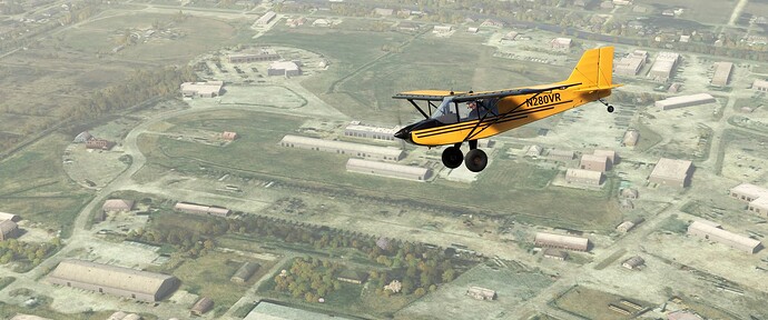Rans Spotting the Landing Zone in the Blimp Hangar