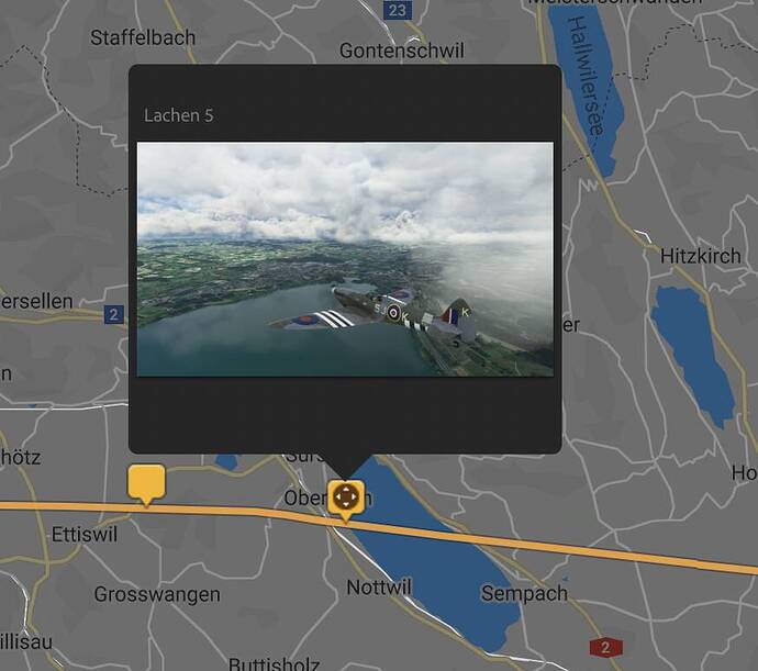 Tagged Photo on Map