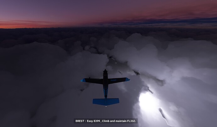 enroute d and s bad lightening below