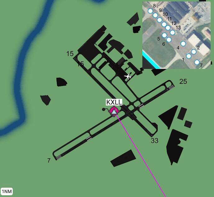 KXLL Airport Map
