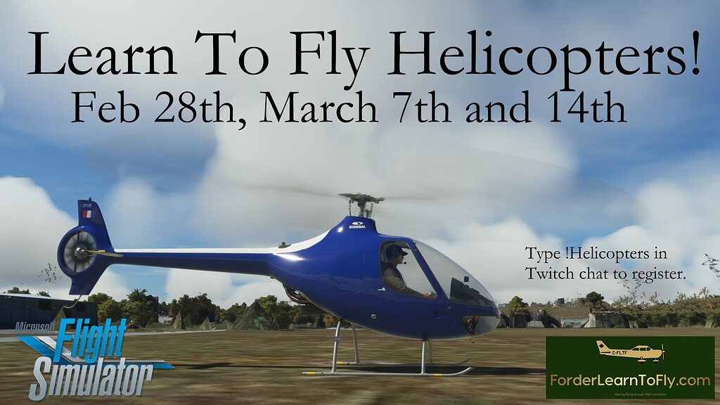 Learn To Fly Helicopters! Community Events Microsoft Flight