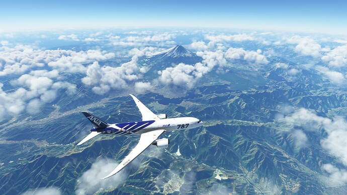 JA801A Lake Kawaguchi and Fuji-san