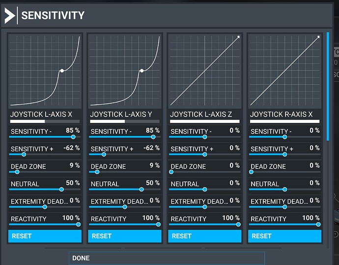 TCA Quadrant Sensitivity setting for Asobo A320