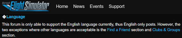 MSFS Code of Conduct