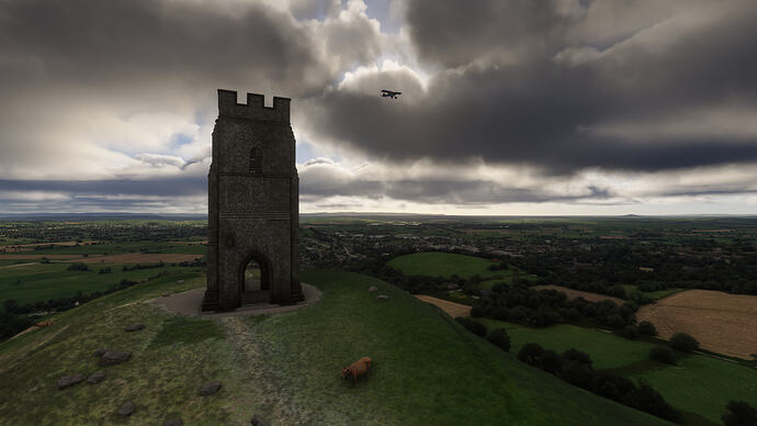 St Just (EGHC) to Northolt (EGWU) 6 (Glastonbury Tor)