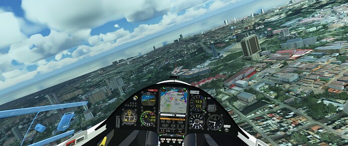 Approaching the Revolution Plaza for the first time (of the second flight).