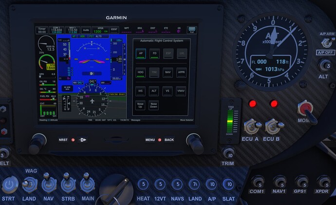 Zlin Norden - Norden Flight Mode Annunciator doesn't display Autopilot 1