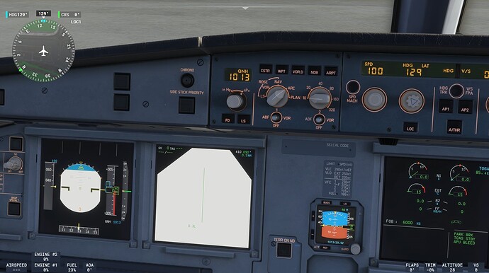 Affichage des cadrans sur tous les Airbus