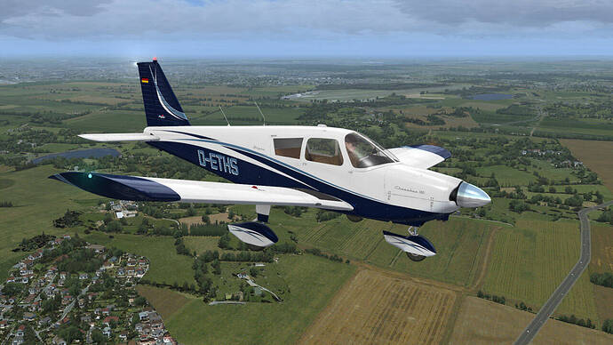 Piper Cherokee over Northern Germany