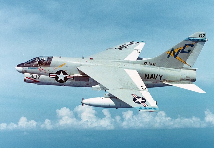 A-7E_Corsair_II_of_VA-146_in_flight_on_16_November_1974_(NNAM.1996.253.7100.039)