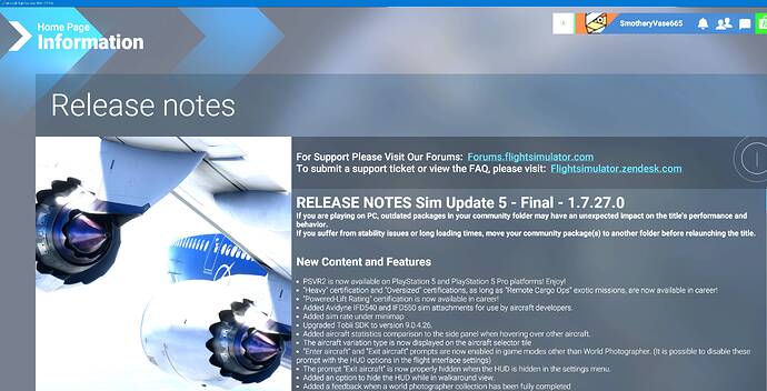 release notes