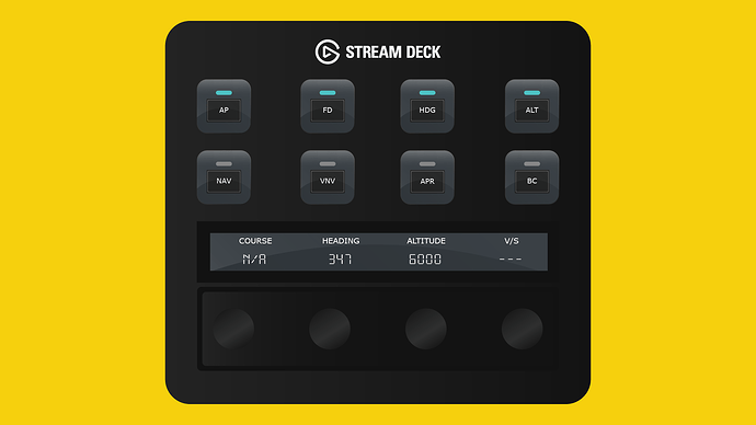 Cessna 172 Skyhawk Autopilot Profile for Stream Deck Plus