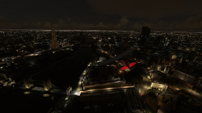 Ldn MSFS Night PG on, Bing on